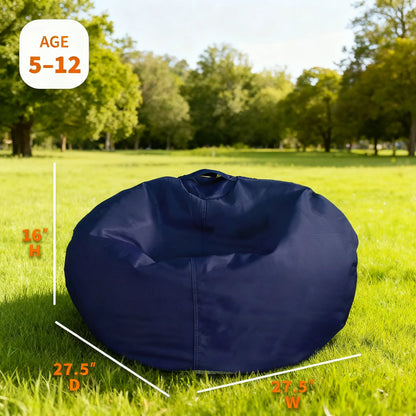 Durable Easy-Clean Bean Bag Chair for Kids, 2ft Refillable, Perfect for Bedroom & Playroom