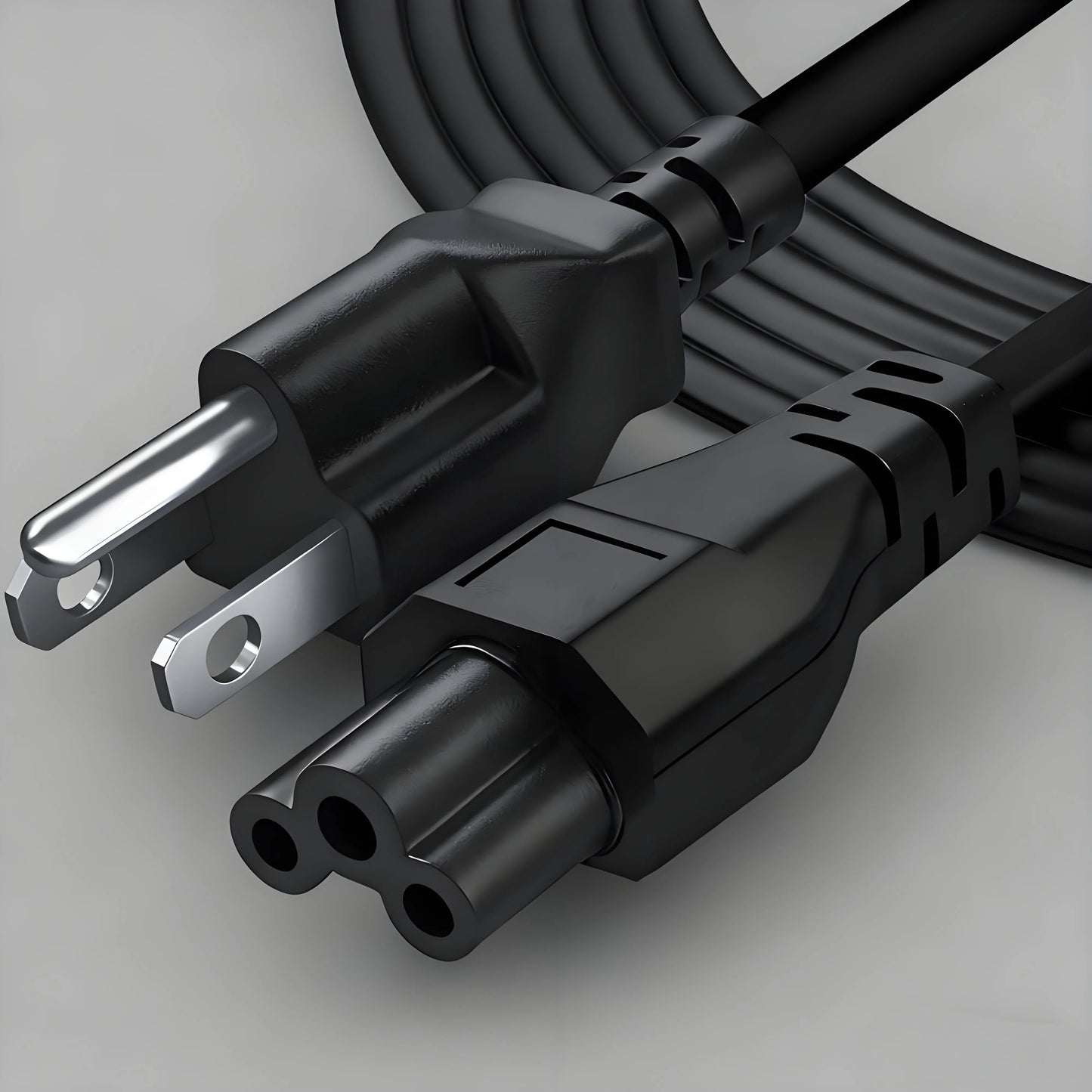 3-Prong IEC C5 Power Cord - Universal Power Accessory for Multiple Devices
