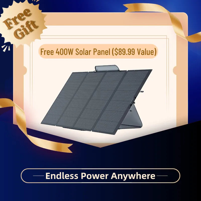 VoltBase™ Stay Powered Anywhere: Solar + Large Capacity = Ultimate Freedom