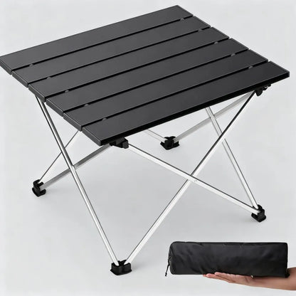 Foldable Aluminum Camping Table, Easy-Carry Design for Outdoor Cooking, Festivals & Home Use