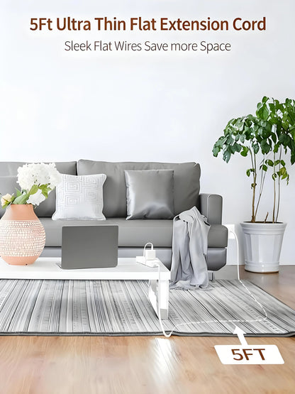 Multi-Port Surge Protector Power Strip - Expand 1 Outlet to 9 Devices